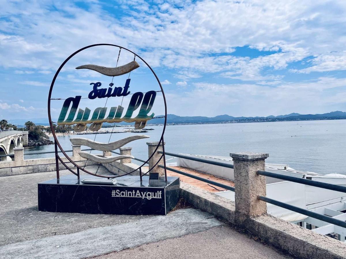 Studio Cabine Avec Piscine, Tennis Et Parking A 400M De La Plage - 4 Couchages, Saint-Aygulf - Fr-1-226A-89 Сен-Агулф Екстериор снимка